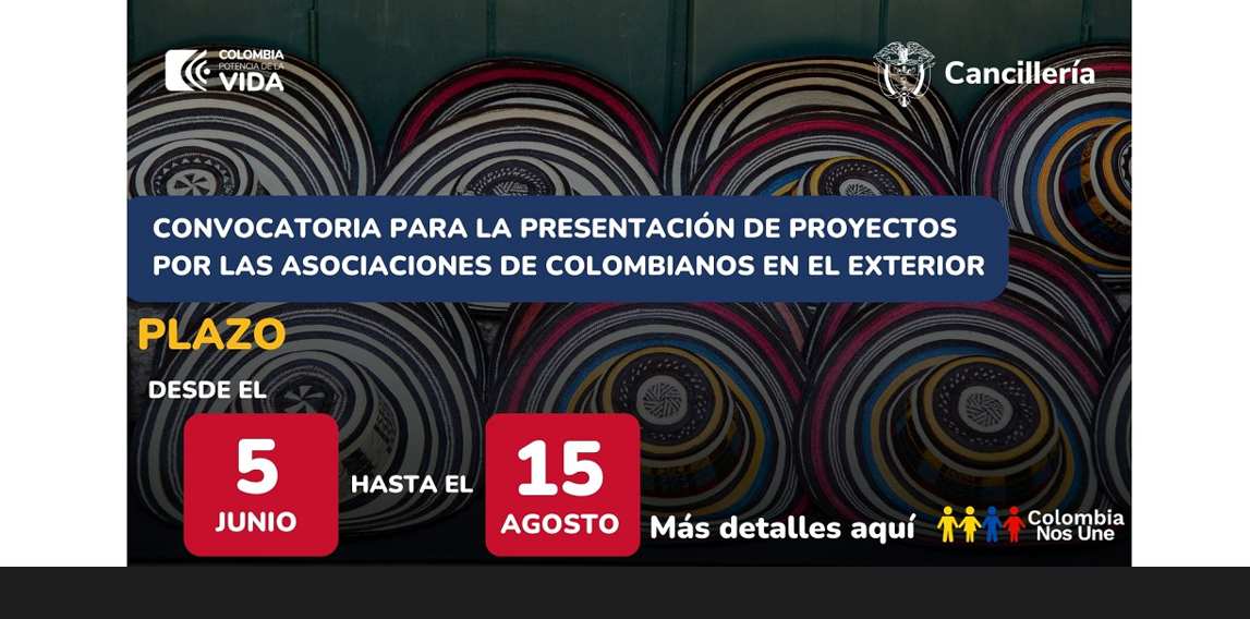 Convocatoria para la presentación de proyectos por asociaciones de